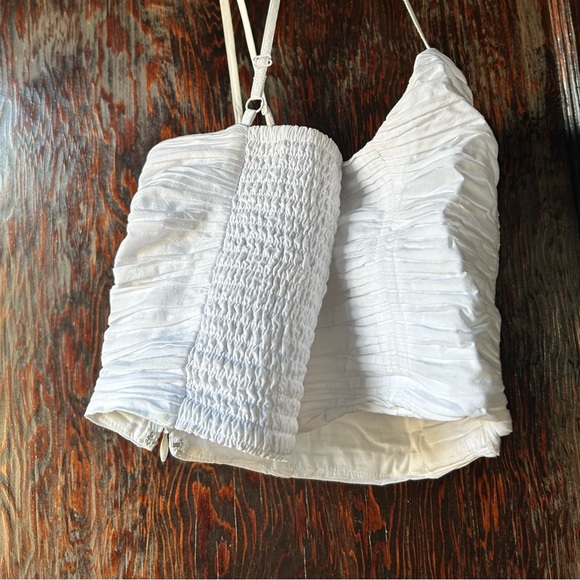 Madewell White Poplin Crop Top - Picture 4 of 5